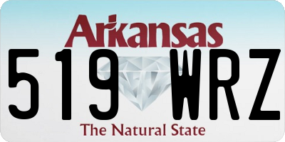 AR license plate 519WRZ