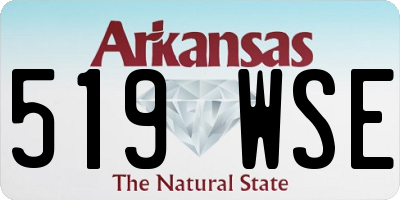 AR license plate 519WSE