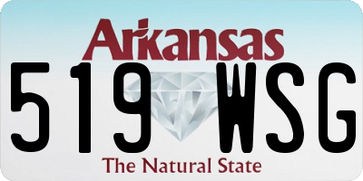 AR license plate 519WSG