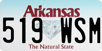 AR license plate 519WSM