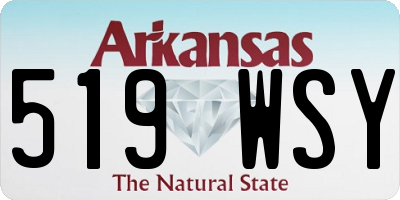 AR license plate 519WSY