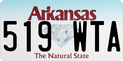 AR license plate 519WTA