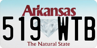 AR license plate 519WTB