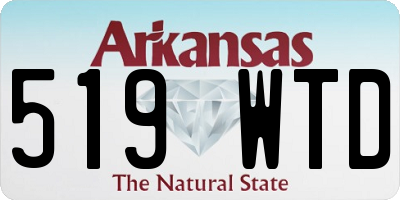 AR license plate 519WTD