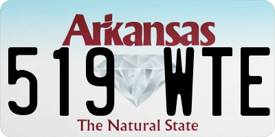 AR license plate 519WTE