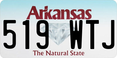 AR license plate 519WTJ