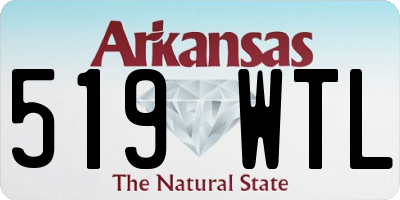 AR license plate 519WTL