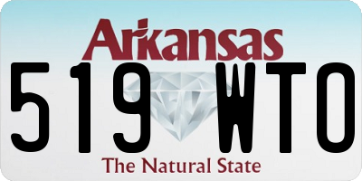 AR license plate 519WTO