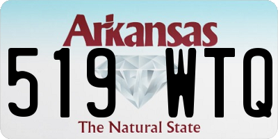 AR license plate 519WTQ