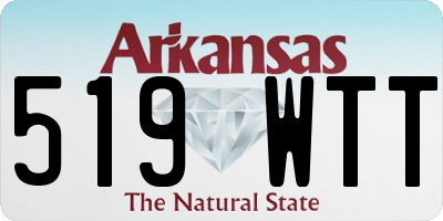 AR license plate 519WTT