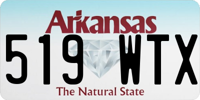 AR license plate 519WTX