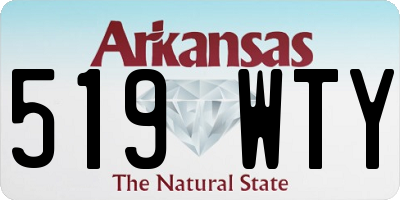 AR license plate 519WTY
