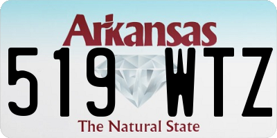 AR license plate 519WTZ