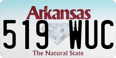 AR license plate 519WUC