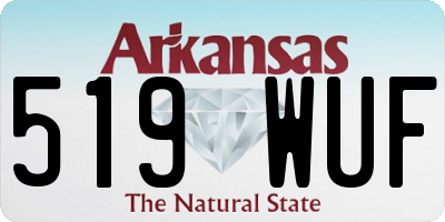 AR license plate 519WUF