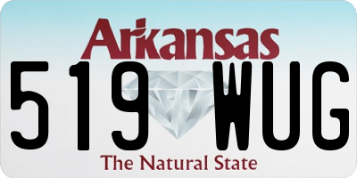 AR license plate 519WUG
