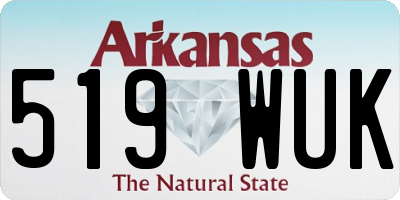 AR license plate 519WUK