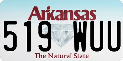 AR license plate 519WUU