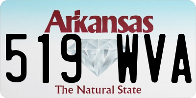 AR license plate 519WVA