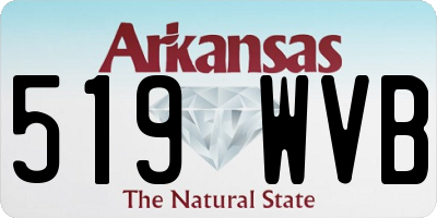 AR license plate 519WVB
