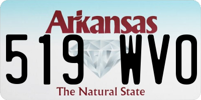 AR license plate 519WVO