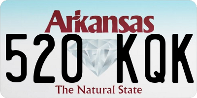 AR license plate 520KQK
