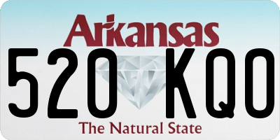 AR license plate 520KQO