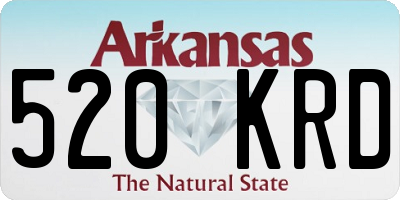 AR license plate 520KRD