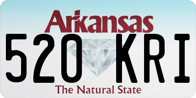 AR license plate 520KRI