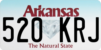 AR license plate 520KRJ