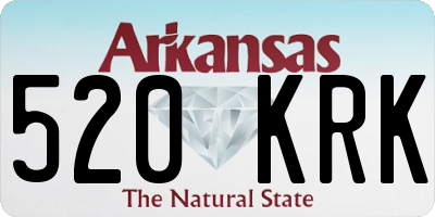 AR license plate 520KRK