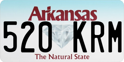 AR license plate 520KRM