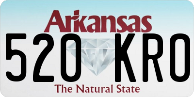 AR license plate 520KRO
