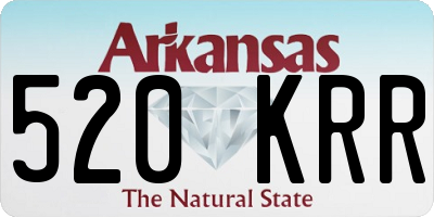 AR license plate 520KRR