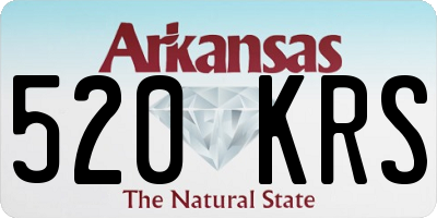 AR license plate 520KRS