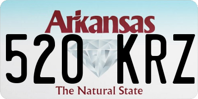 AR license plate 520KRZ