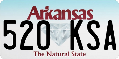 AR license plate 520KSA