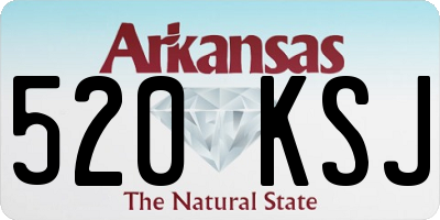 AR license plate 520KSJ
