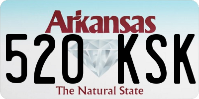AR license plate 520KSK