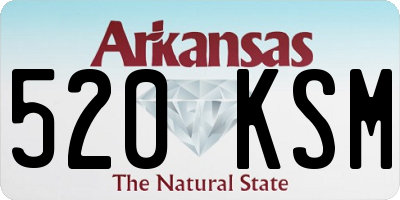 AR license plate 520KSM
