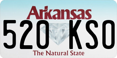 AR license plate 520KSO