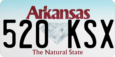 AR license plate 520KSX