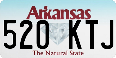AR license plate 520KTJ