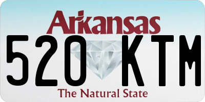 AR license plate 520KTM