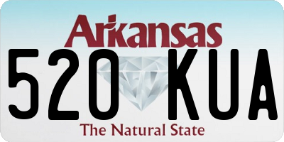AR license plate 520KUA