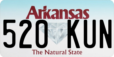 AR license plate 520KUN