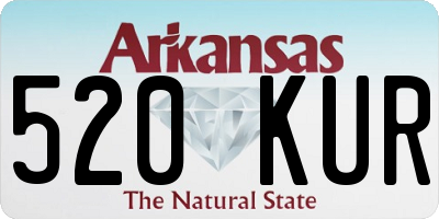 AR license plate 520KUR