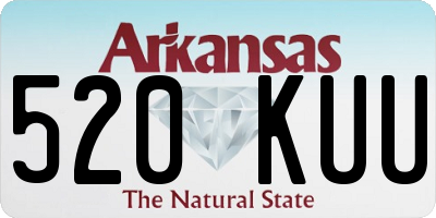 AR license plate 520KUU