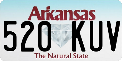 AR license plate 520KUV