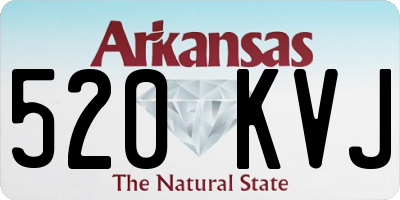 AR license plate 520KVJ